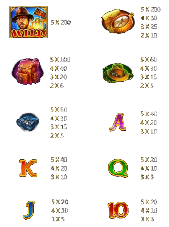 Book Of Gold Paytable