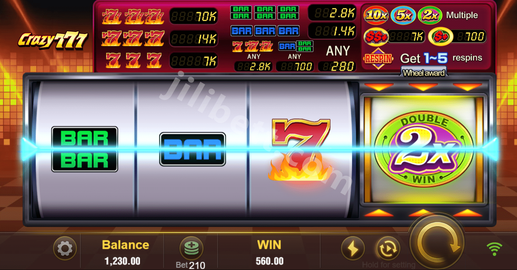Crazy 777 Interface-01