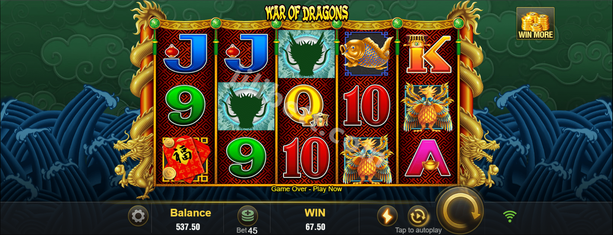 War Of Dragon Interface